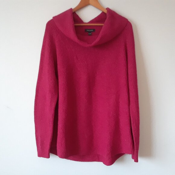 NWT Tahari Merino Wool Cowl Neck Sweater XL - Picture 2 of 8